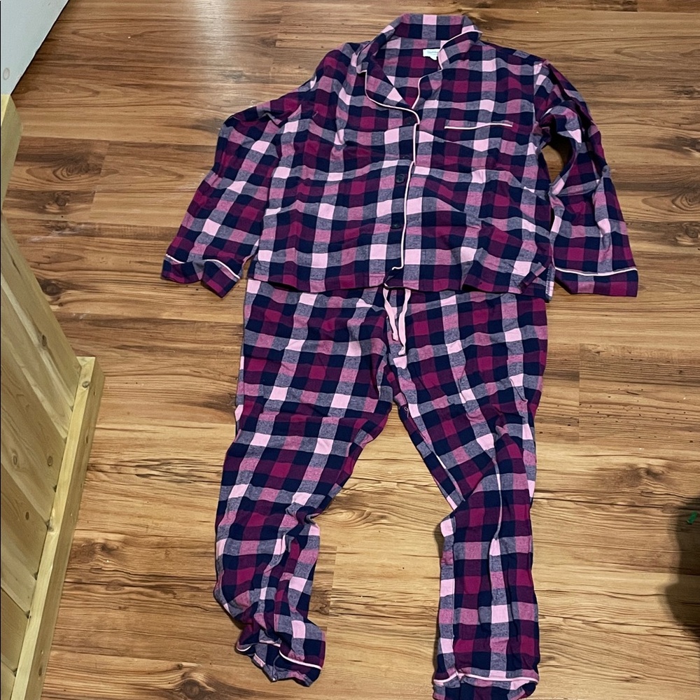 BedHead Pink and Blue Plaid Pajama Set